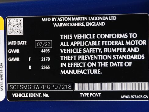 Used 2023 Aston Martin V8 Vantage Roadster RWD image 99