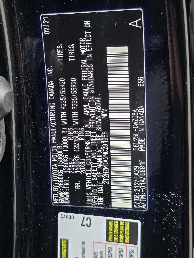 Certified 2021 Lexus RX 350 AWD w/ Premium Package image 12