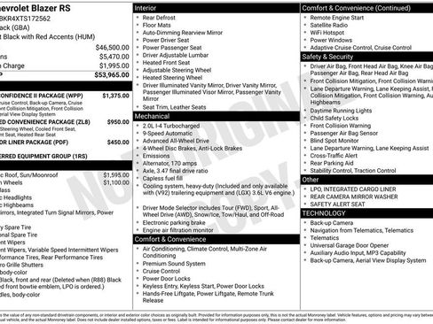 New 2026 Chevrolet Blazer RS w/ Driver Confidence II Package AWD/4WD image 4