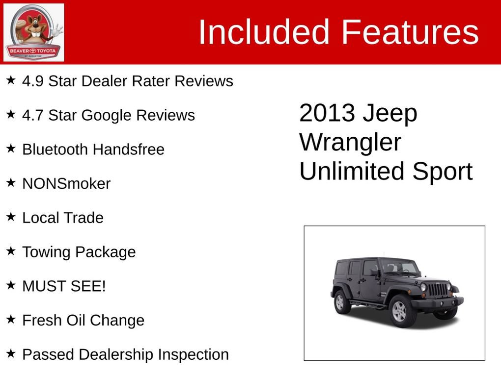 Used 2013 Jeep Wrangler Unlimited Sport AWD/4WD image 4