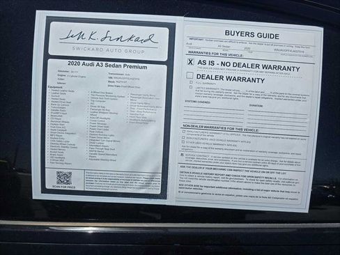 Used 2020 Audi A3 2.0T Premium w/ Final Edition Package FWD image 15
