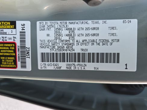 Used 2024 Toyota Tundra Limited w/ Power Package AWD/4WD image 35