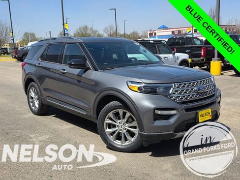Certified 2023 Ford Explorer Limited w/ Class IV Trailer Tow Package AWD/4WD image 1