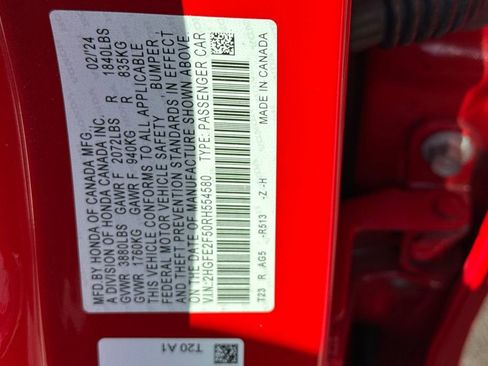 Certified 2024 Honda Civic Sport image 34