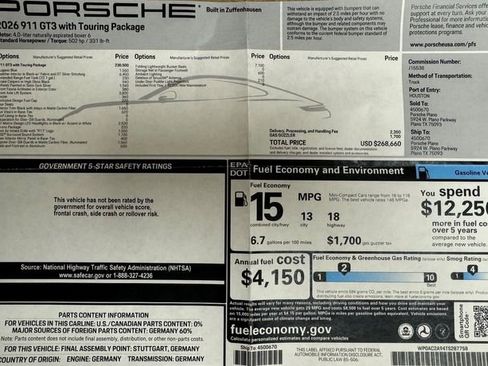 Used 2026 Porsche 911 GT3 Touring image 7