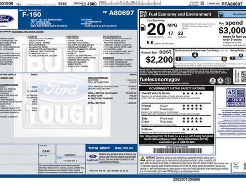 Used 2023 Ford F150 XL w/ XL Chrome Appearance Package AWD/4WD image 37