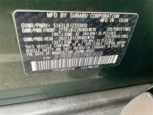 New 2026 Subaru Outback Touring XT image 28