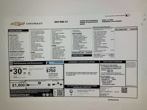 Used 2024 Chevrolet Trax LT w/ Driver Confidence Package FWD image 55