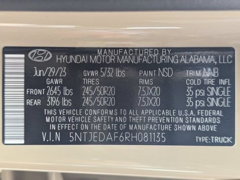 Used 2024 Hyundai Santa Cruz Limited AWD/4WD image 29