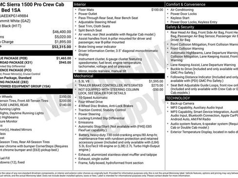 Used 2023 GMC Sierra 1500 Pro w/ Pro Value Package image 31