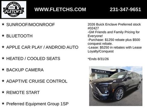 New 2026 Buick Enclave Avenir w/ Super Cruise Package AWD/4WD image 2