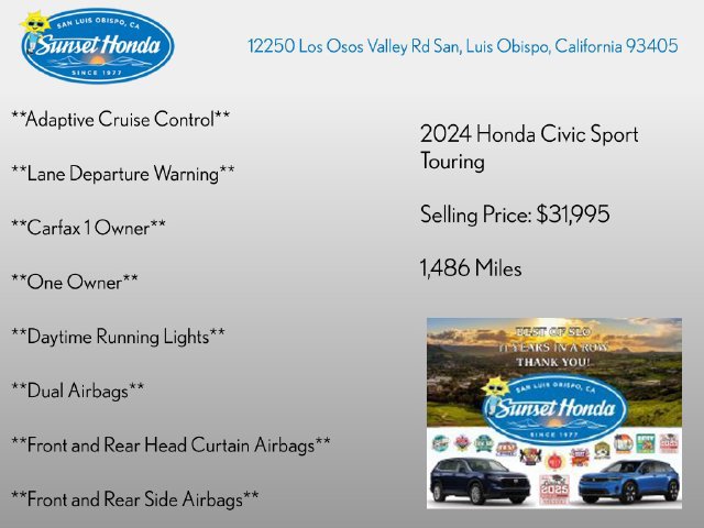 Used 2024 Honda Civic Sport Touring image 3