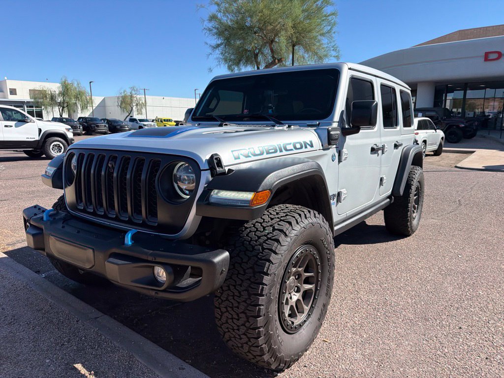 Used 2022 Jeep Wrangler Unlimited Rubicon 4xe w/ Steel Bumper Group AWD/4WD image 1