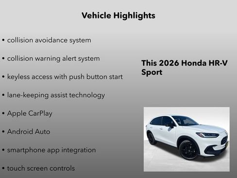 New 2026 Honda HR-V Sport image 10