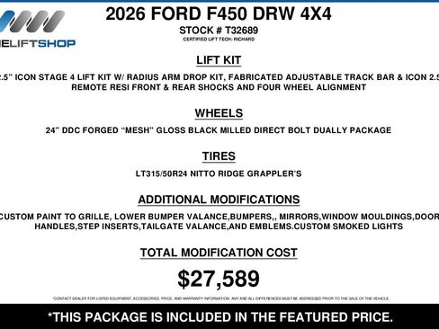 Used 2026 Ford F450 Platinum w/ Platinum Plus Package AWD/4WD image 2