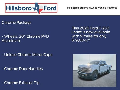 Used 2026 Ford F250 Lariat w/ Chrome Package image 4