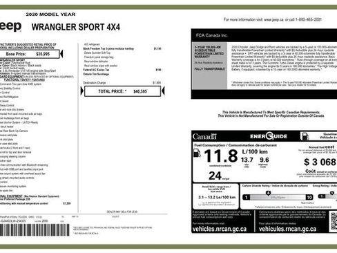 Used 2020 Jeep Wrangler Sport image 3