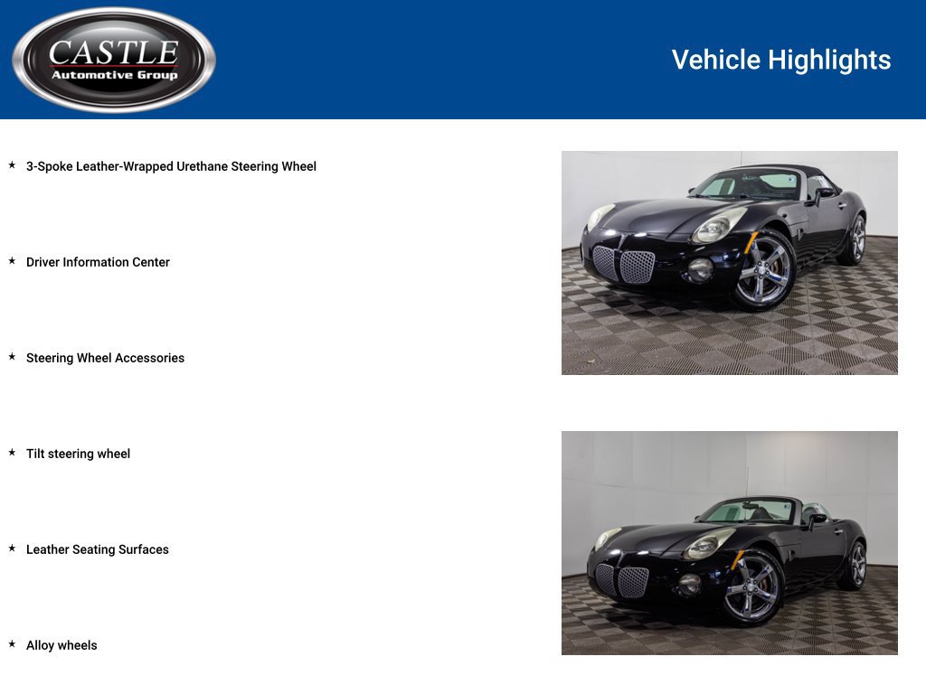 Used 2006 Pontiac Solstice Convertible w/ Premium Package RWD image 8