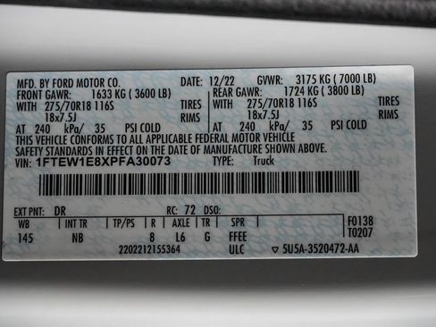 Used 2023 Ford F150 Tremor w/ Equipment Group 402A High AWD/4WD image 61