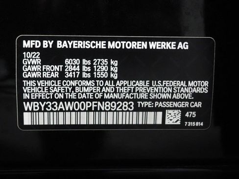 Used 2023 BMW i4 M50 w/ M Carbon Exterior Package image 80