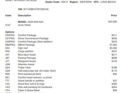 Used 2025 Mercedes-Benz Sprinter 2500 image 2