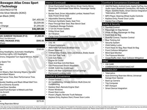 Used 2022 Volkswagen Atlas Cross Sport SE w/ Panoramic Sunroof Package image 39