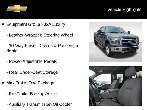 Used 2016 Ford F150 XLT w/ Equipment Group 302A Luxury AWD/4WD image 20