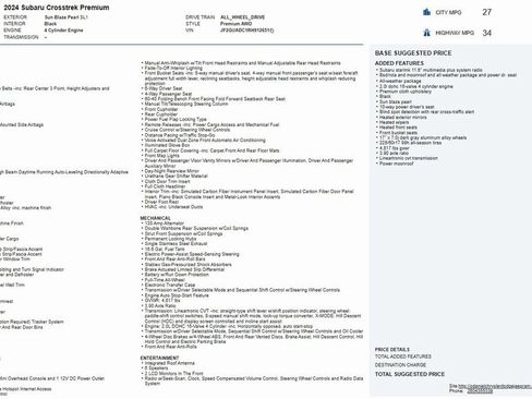 Used 2024 Subaru Crosstrek 2.0i Premium image 32
