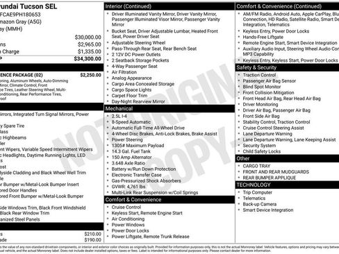 Used 2023 Hyundai Tucson SEL w/ Convenience Package AWD/4WD image 42