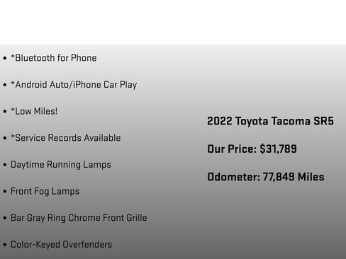 Used 2022 Toyota Tacoma SR5 AWD/4WD image 12