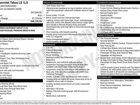 Used 2016 Chevrolet Tahoe LS image 6