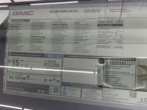 New 2026 GMC Sierra 1500 AT4X image 20