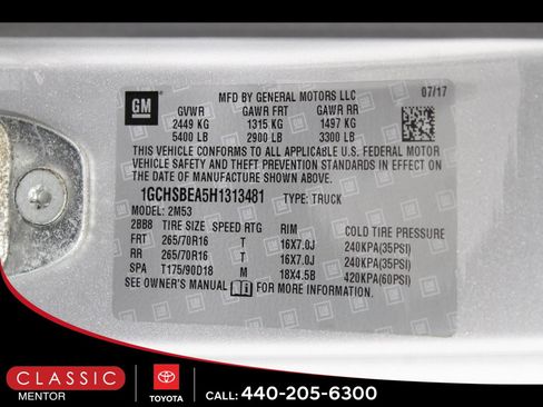 Used 2017 Chevrolet Colorado W/T w/ WT Convenience Package image 19