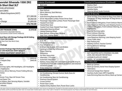 Certified 2023 Chevrolet Silverado 1500 ZR2 w/ Technology Package image 36