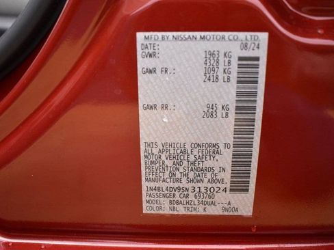 New 2025 Nissan Altima 2.5 SV w/ SV Special Edition Package image 23