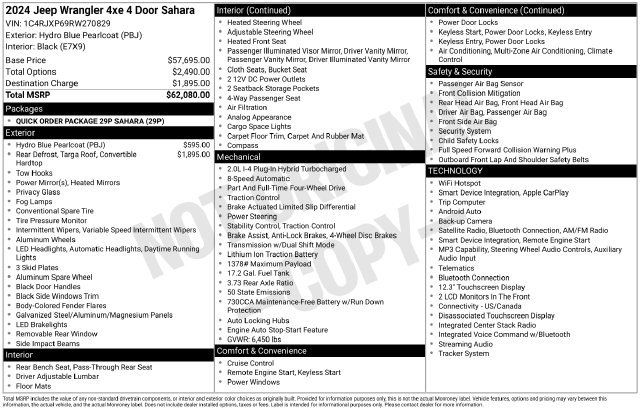 Used 2024 Jeep Wrangler Unlimited Sahara AWD/4WD image 31