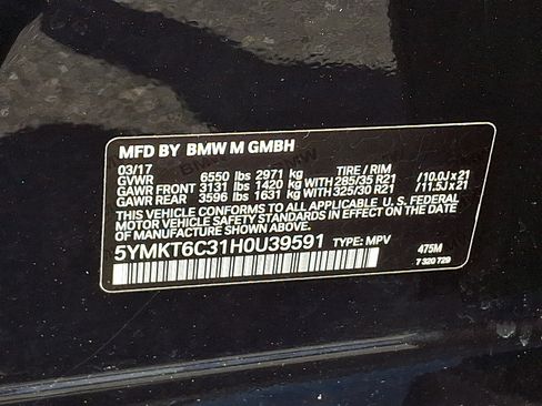 Used 2017 BMW X5 M AWD/4WD image 27