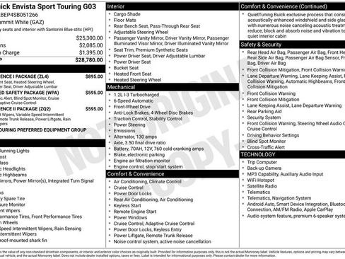 Used 2025 Buick Envista Sport Touring w/ Convenience I Package FWD image 4