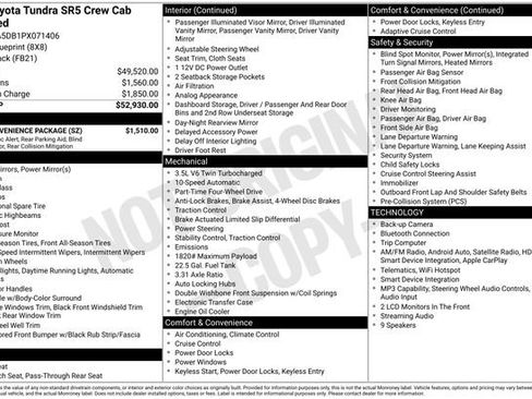 Used 2023 Toyota Tundra SR5 w/ SR5 Convenience Package AWD/4WD image 5