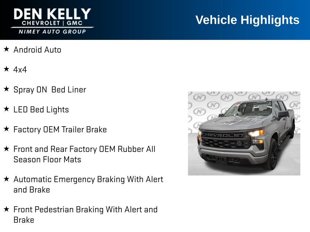 Certified 2024 Chevrolet Silverado 1500 Custom AWD/4WD image 10