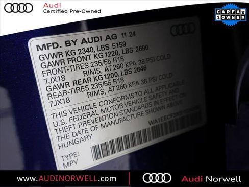 Certified 2025 Audi Q3 2.0T Premium Plus w/ Premium Plus Package image 3