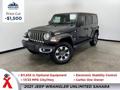 Used 2021 Jeep Wrangler Unlimited Sahara w/ Uconnect 4C Nav & Sound Group