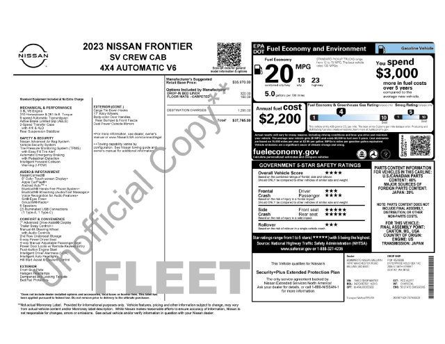 Used 2023 Nissan Frontier SV AWD/4WD image 41