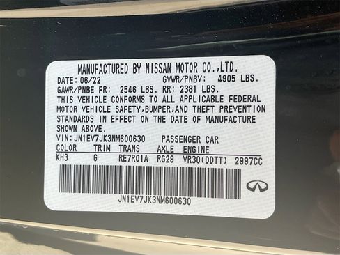 Used 2022 INFINITI Q60 3.0t Pure image 29