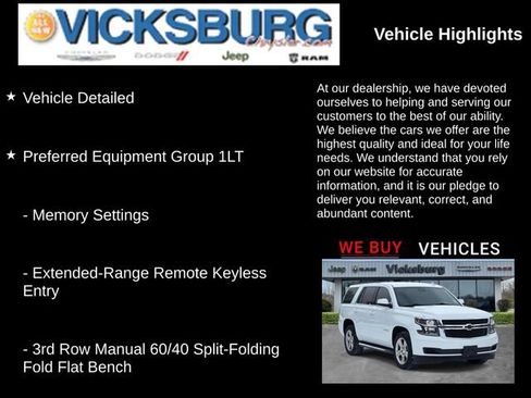 Used 2016 Chevrolet Tahoe LT w/ Max Trailering Package image 19