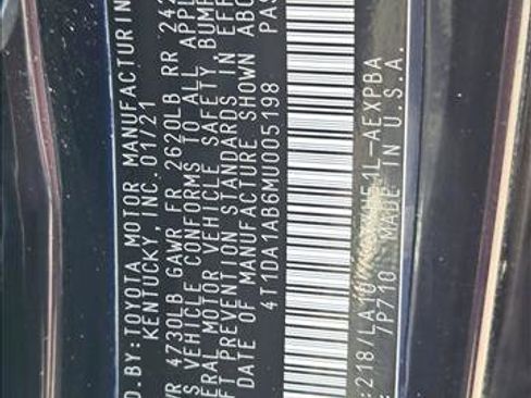 Used 2021 Toyota Avalon Limited w/ Advanced Safety Package image 24