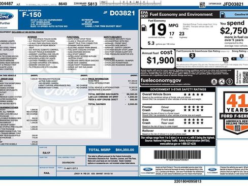 Used 2018 Ford F150 Lariat w/ Equipment Group 502A Luxury image 4