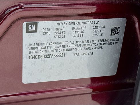 Used 2015 Buick LaCrosse Premium w/ Driver Confidence Package #1 image 33