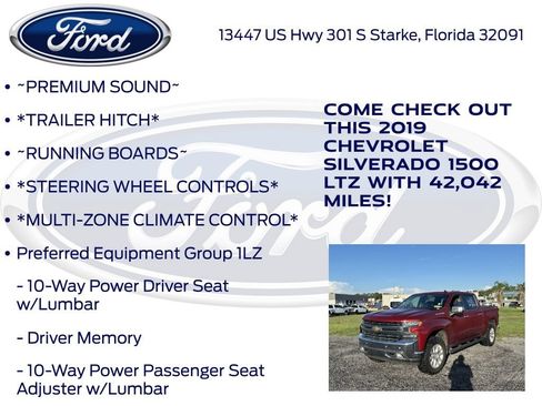 Used 2019 Chevrolet Silverado 1500 LTZ w/ LTZ Plus Package AWD/4WD image 17