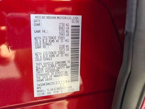 New 2026 Nissan Pathfinder Platinum AWD/4WD image 31